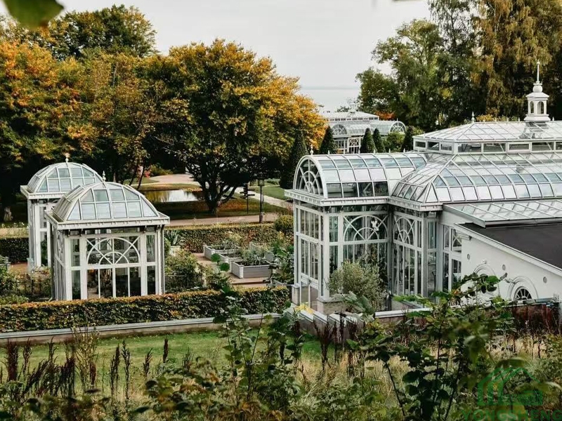 Large luxury Victorian glass wedding greenhouse 